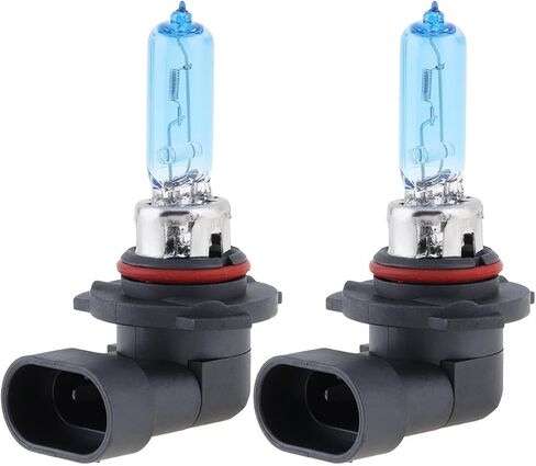 9005 مصباح هالوجين، 12 فولت 100 واط 5000 كيلو ضوء أبيض فائق السطوع مصباح هالوجين للسيارة مصباح ضباب أمامي تلقائي، حزمة من 2 in Kuwait