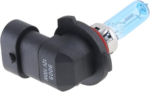 9005 مصباح هالوجين، 12 فولت 100 واط 5000 كيلو ضوء أبيض فائق السطوع مصباح هالوجين للسيارة مصباح ضباب أمامي تلقائي، حزمة من 2 in Kuwait