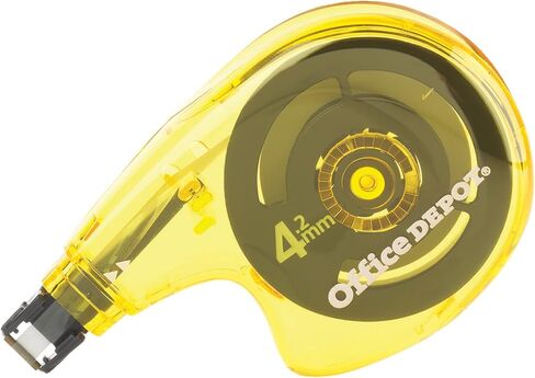 شريط تصحيح العلامة التجارية Office Depot® مع رأس دوار صغير، 394 بوصة، أبيض، عبوة من قطعتين in Kuwait