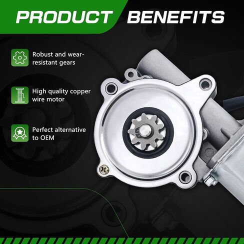 محرك نافذة كهربائي متوافق مع Ford Bronco/Cougar Squire/F-150 250 350/F-Super Duty/LTD Crown Victoria& Lincoln Mark VIII & Mercury Cougar/Grand Marquis/Colony Park Replace # E9AZ5423394B in Kuwait