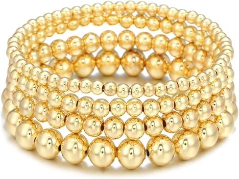 14K مطلية بالذهب 2-4 قطع اليدوية البوهيمي الذهب جولة مربع مطرز ربط سلسلة قابل للتعديل تكويم تمتد خفيفة الوزن فاسق سوار لذيذ بارد مجوهرات للنساء in Saudi Arabia