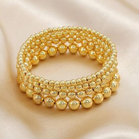 14K مطلية بالذهب 2-4 قطع اليدوية البوهيمي الذهب جولة مربع مطرز ربط سلسلة قابل للتعديل تكويم تمتد خفيفة الوزن فاسق سوار لذيذ بارد مجوهرات للنساء in Saudi Arabia