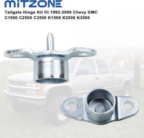 مجموعة مفصلات الباب الخلفي من MITZONE متوافقة مع 1992-2000 Chevy GMC C1500 C2500 C3500 K1500 K2500 K3500 استبدال # 15521579 15603558 15691087 15691088 in Saudi Arabia