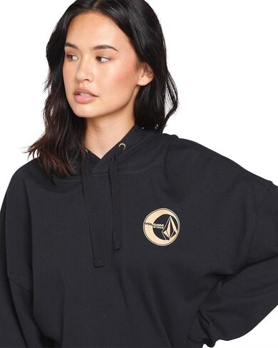 Volcom Women's Gold in Hour Hoodie Fleece Sweatshirt in Saudi Arabia