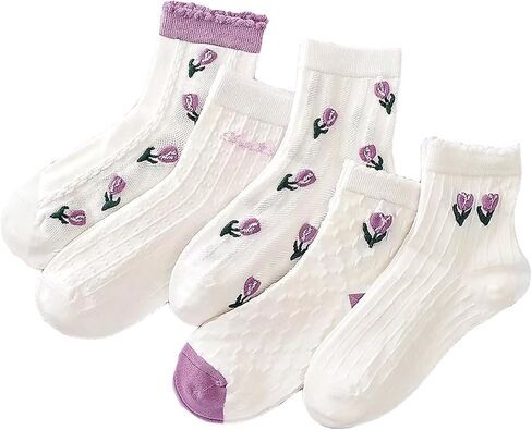 Benefeet Sox Cute Cotton Socks for Women and Girls Fun Cool Patterned Athletic Crew Socks Novelty Casual Dress Socks in Saudi Arabia
