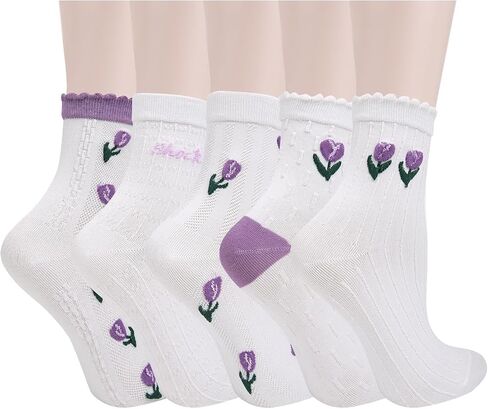 Benefeet Sox Cute Cotton Socks for Women and Girls Fun Cool Patterned Athletic Crew Socks Novelty Casual Dress Socks in Saudi Arabia