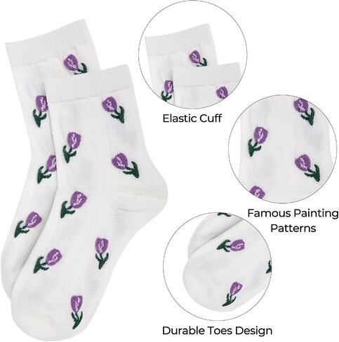 Benefeet Sox Cute Cotton Socks for Women and Girls Fun Cool Patterned Athletic Crew Socks Novelty Casual Dress Socks in Saudi Arabia