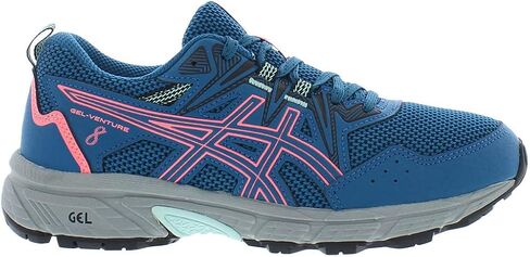 حذاء ASICS Gel-Venture 8 النسائي مقاس 8، اللون: أزرق/وردي in Saudi Arabia