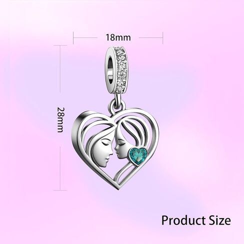 Mother Daughter Mom Women Bead Charms Compatible with Pandora Bracelets Christmas Halloween in Kuwait
