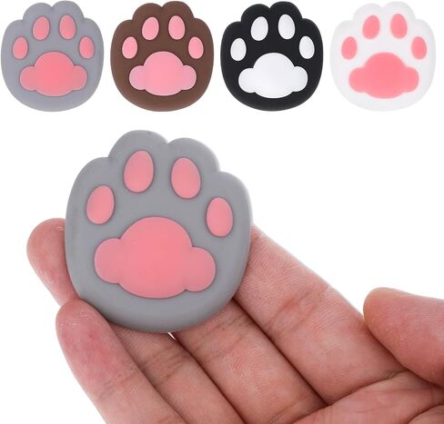 8 PCS Wall Door Stoppers Wall Protector Cute, Door Knob Wall Protector, Wall Door Stoppers Wall Protector, Self Adhesive Cute Cat's Paw Wall Protector in Saudi Arabia