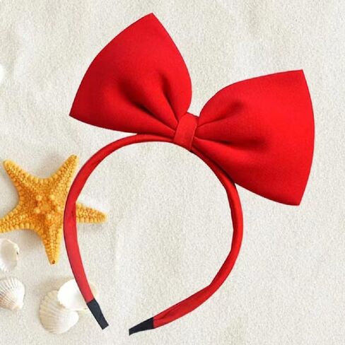 عصابة رأس على شكل فيونكة حمراء، غطاء رأس للهالوين، إكسسوارات شعر الأميرة اللطيفة للنساء in Kuwait