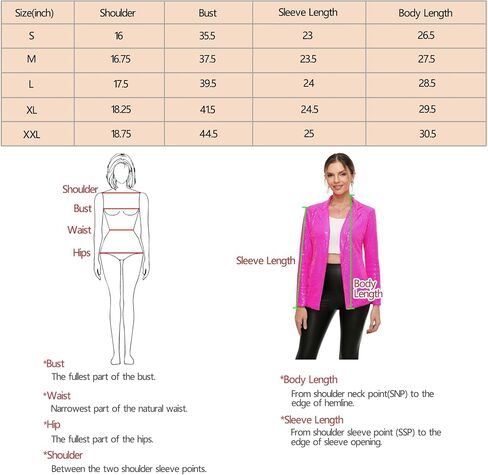 Women's Sequin Jacket Open Front Sparkly Blazer Jackets Casual Long Sleeve Party Glitter Cardigan Coat with Pockets in Saudi Arabia