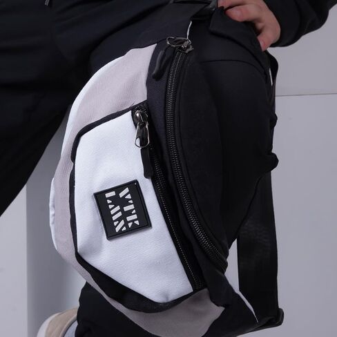مجموعة Vatkalimon الناعمة الملونة من Fanny Pack مكونة من حقيبتين بحزام للسيدات، وحقائب فاني للنساء، وظهر كروس للجنسين مع سحابين in Saudi Arabia