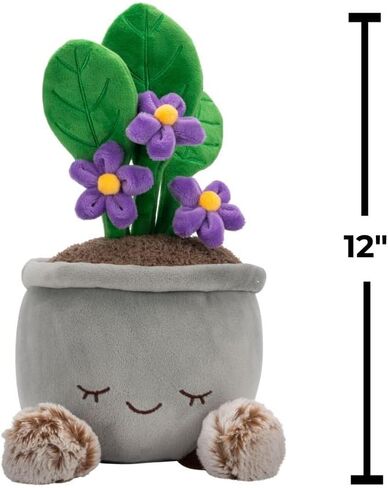 Greenhouse by Russ 12-Inch African Violet Plant Plush - Ultrasoft Official Jazwares Plush - Ages 3+ in Saudi Arabia