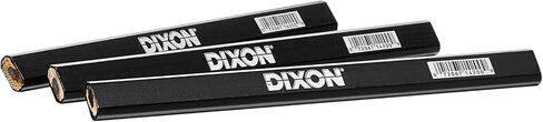 Dixon X14220 Industrial Carpenter Pencils, Medium Graphite Core, Matte Black 20 Count (1 Pack of 20) in Saudi Arabia