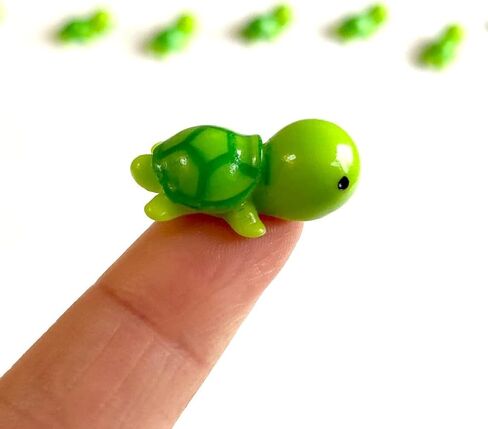 Mini Resin Turtle, Dollhouse Miniature Tiny Resin Turtle, Terrarium Fairy Garden Dolls Toy, Mini Micro Landscaping Decoration (2 PCS) in Saudi Arabia