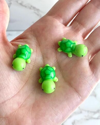 Mini Resin Turtle, Dollhouse Miniature Tiny Resin Turtle, Terrarium Fairy Garden Dolls Toy, Mini Micro Landscaping Decoration (2 PCS) in Saudi Arabia