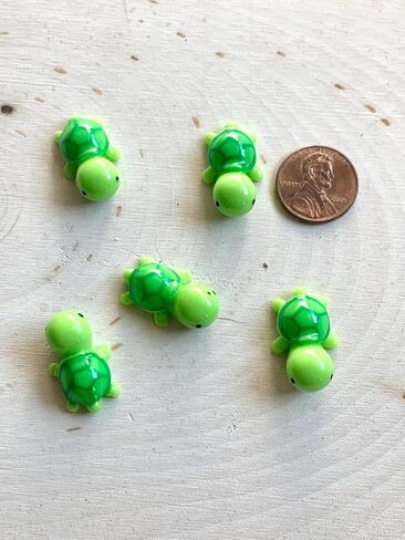 Mini Resin Turtle, Dollhouse Miniature Tiny Resin Turtle, Terrarium Fairy Garden Dolls Toy, Mini Micro Landscaping Decoration (2 PCS) in Saudi Arabia