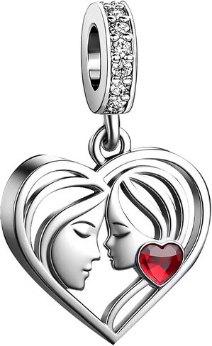 Mother Daughter Mom Women Bead Charms Compatible with Pandora Bracelets Christmas Halloween in Kuwait