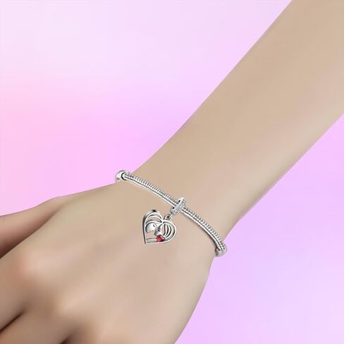 Mother Daughter Mom Women Bead Charms Compatible with Pandora Bracelets Christmas Halloween in Kuwait