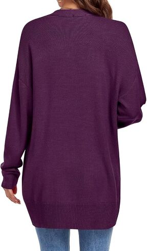 MONNURO Plus Size Cardigan Sweater for Women Long Sleeve Cable Knit Open Front Cardigan Outwear with Pockets in Saudi Arabia