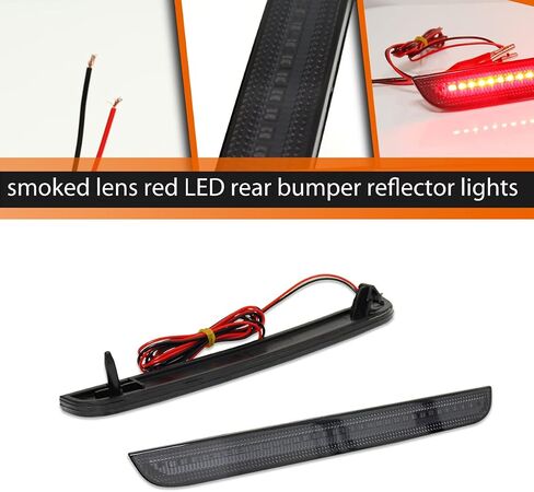 ADIIL Smoked Lens Rear Bumper Reflectors Light Kit For 2015-2022 Dodge Challenger in Saudi Arabia