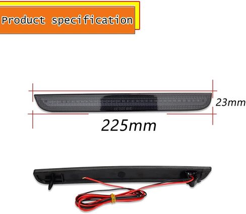 ADIIL Smoked Lens Rear Bumper Reflectors Light Kit For 2015-2022 Dodge Challenger in Saudi Arabia