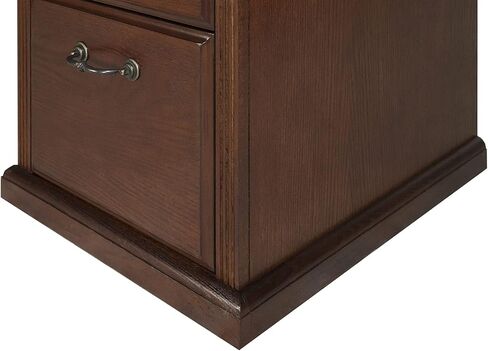 خزانة ملفات ذات درجين من Martin Furniture Huntington Oxford، درج ملفات تخزين المكتب، بني in Kuwait