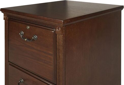 خزانة ملفات ذات درجين من Martin Furniture Huntington Oxford، درج ملفات تخزين المكتب، بني in Kuwait