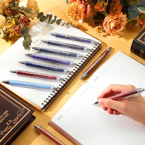 50 قطعة من أقلام حبر جاف آية الكتاب المقدس، أقلام عيد الميلاد المسيحية، أقلام اقتباسات ملهمة، أقلام حبر جاف مضحكة، أقلام حبر قابلة للسحب للنساء والرجال، وزملاء العمل في المكتب (زهرة طازجة) in Saudi Arabia