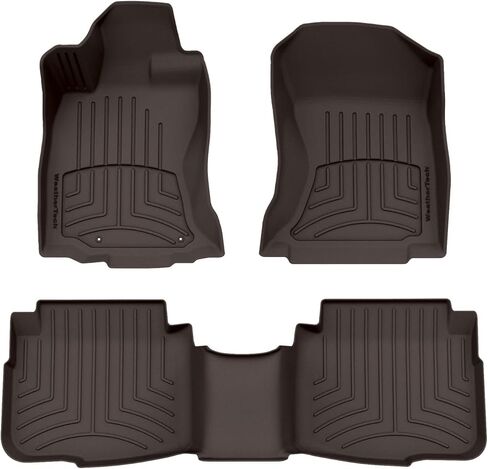 WeatherTech FloorLiner HP Custom Fit Floor Mats for Subaru Legacy, Outback - 1st & 2nd Row (441583-1-2IM), Black in Kuwait