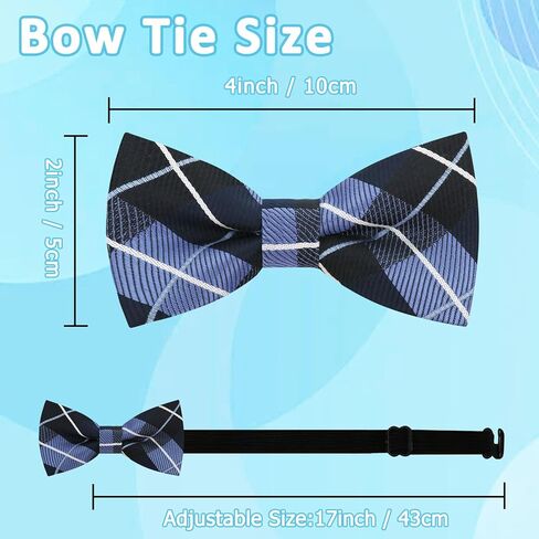 Boys Bow Tie, Kids Bow Ties for Boys 4-7, Pre-tied Clip on Kids Toddler Bowtie for Girls School Party Wedding Concert in Kuwait