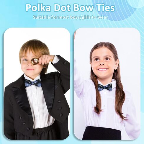 Boys Bow Tie, Kids Bow Ties for Boys 4-7, Pre-tied Clip on Kids Toddler Bowtie for Girls School Party Wedding Concert in Kuwait