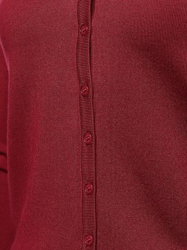 Women's Basic Solid V-Neck Button Closure Long Sleeves Sweater Cardigan in Kuwait