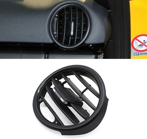 Compatible with Porsche Boxster Cayman 987, Dashboard Front Air Vent Outlet Cover Air Conditioning AC Grille Panel Trim Replacement (Plain Black) in Saudi Arabia