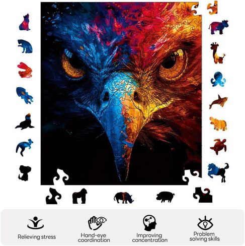 Wooden Puzzles Jigsaw Puzzles 286pcs DIY Puzzle for Adults and Kids Starry Sky Puzzles-Gift for Christmas, Home Decorations, and Mindful Play 11 * 11 Inch in Saudi Arabia