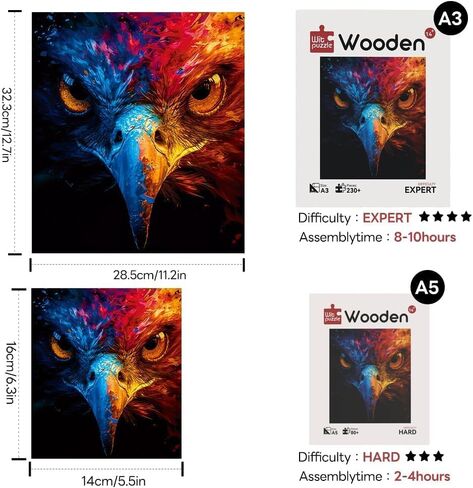 Wooden Puzzles Jigsaw Puzzles 286pcs DIY Puzzle for Adults and Kids Starry Sky Puzzles-Gift for Christmas, Home Decorations, and Mindful Play 11 * 11 Inch in Saudi Arabia