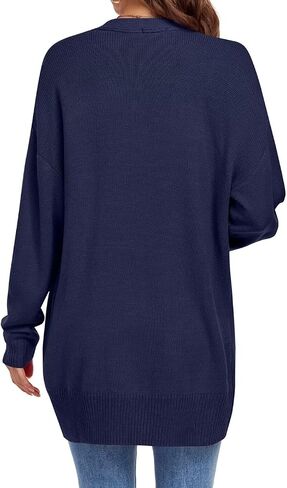 MONNURO Plus Size Cardigan Sweater for Women Long Sleeve Cable Knit Open Front Cardigan Outwear with Pockets in Saudi Arabia