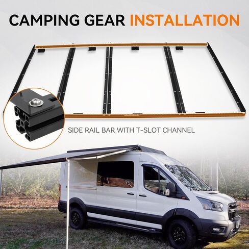 Van Roof Ladder Rack Fit for Ford Transit 148" Long Wheelbase Low/Medium/High Roof for Solar Panels Installation in Saudi Arabia