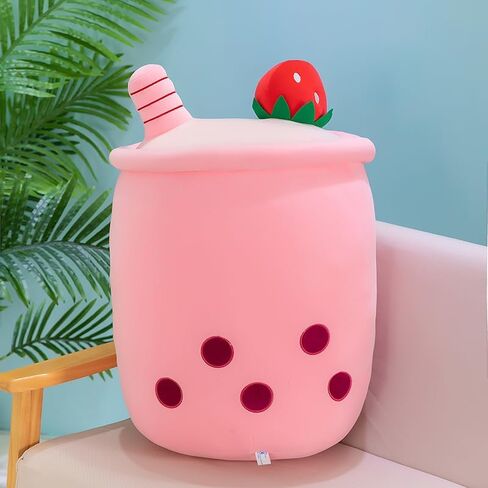 Cute Milk Tea Plush Toys, Stuffed Milk Tea Cup Plushie Pillow, Soft Cartoon Gift for Kids Home Decor (Coffee) in Saudi Arabia
