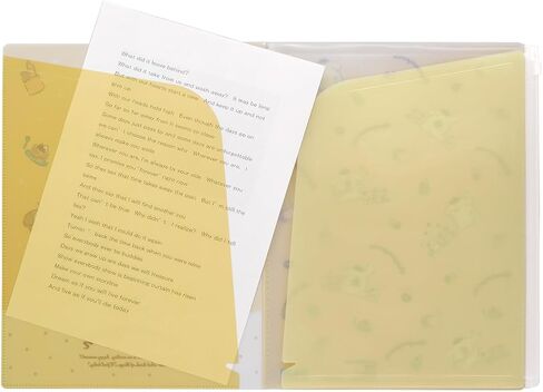 Mplan 001643-52 Pocket File Sanrio Characters Pompompurin A4 with Slider in Saudi Arabia