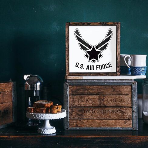 Large American Flag Stencil Set | US Military Stencils - Army, Air Force, Navy, Marines | 50 Stars | Reusable Flag Star Stencils for Painting on Wood | Spray Paint Stencils (air Force) in Saudi Arabia