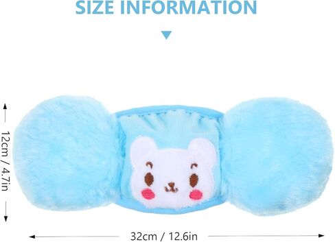 Syhood 3 Pieces Winter Kids Balaclava Face Covering with Earmuffs Cold Weather Ear Warmer Cute Cartoon Ear Muffs for Girls Boys in Saudi Arabia