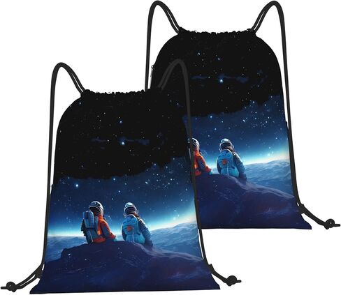 Drawstring backpack, sports gym bag with zippered side pockets foldable for sports, shopping, gym, traveling in Saudi Arabia