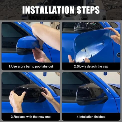 غطاء مرآة بديل مباشر أسود لامع لسيارة Nissan Altima 2019-2024، OEM #: 96374-6CA9A، نمط استبدال مباشر، وليس نمط الملصق (أسود) in Kuwait