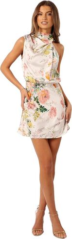 Petal & Pup Women's Anabelle Halter Neck Mini Dress in Kuwait