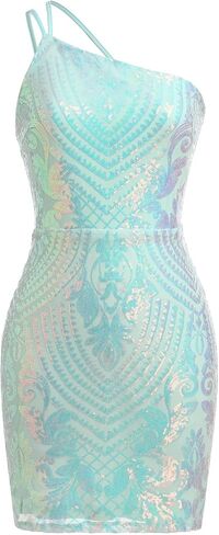 Sparkly Homecoming Dress Sequins Sparkly Formal Cocktail Prom Backless Swing Mini Cute HOCO Dresses in Saudi Arabia