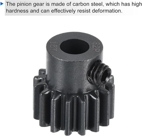 MECCANIXITY RC 32P Hardened Pinion Gear 5mm Shaft 16T Motor Gears Carbon Steel for RC Car Boat Drone in Saudi Arabia