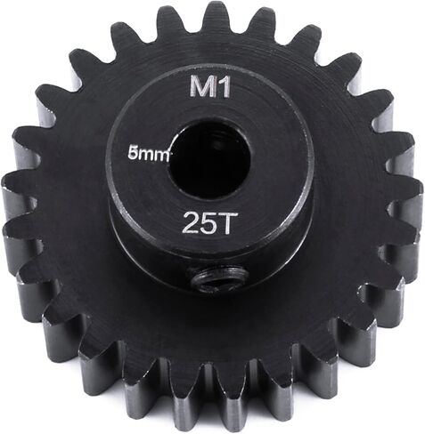 CrMo Steel 5mm M1 Pinion Gear 20T-25T Motor Gears for 1/8 ARRMA KRATON 6S 1/10 Arrma HSP Redcat Losi HPI E-Revo VXL MAXX (20T) in Saudi Arabia