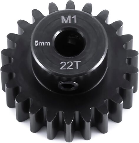 CrMo Steel 5mm M1 Pinion Gear 20T-25T Motor Gears for 1/8 ARRMA KRATON 6S 1/10 Arrma HSP Redcat Losi HPI E-Revo VXL MAXX (20T) in Saudi Arabia
